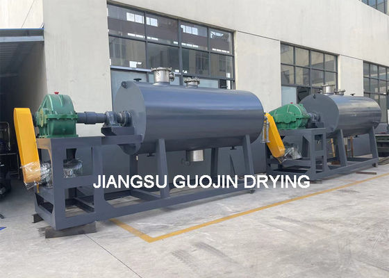 Máy sấy chân không quay khuấy bùn 1800L với cánh khuấy bừa