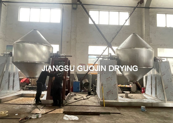 Máy sấy chân không xoay hai nón 3-13rpm với sưởi ấm dầu nhiệt