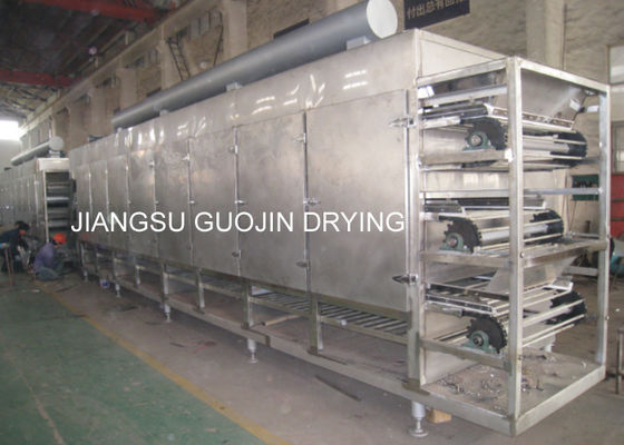 375kg / h Máy sấy băng tải băng tải hơi nước cho trái cây