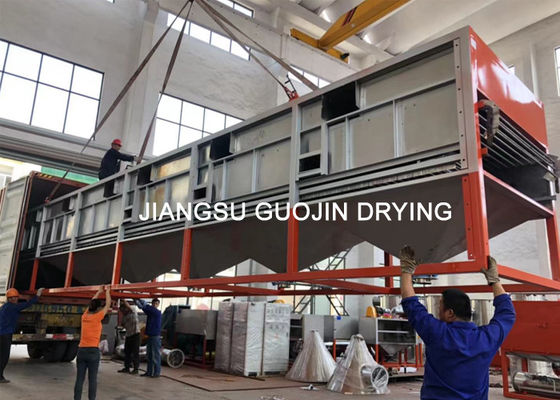 Trái cây rau quả khử nước đường hầm Băng tải Máy sấy băng tải 2x10 mét