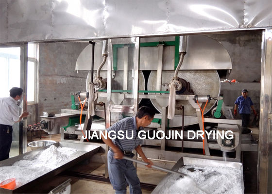 Thực phẩm Máy sấy thùng đôi chiều dài 2M Scraper cho khoai tây chiên