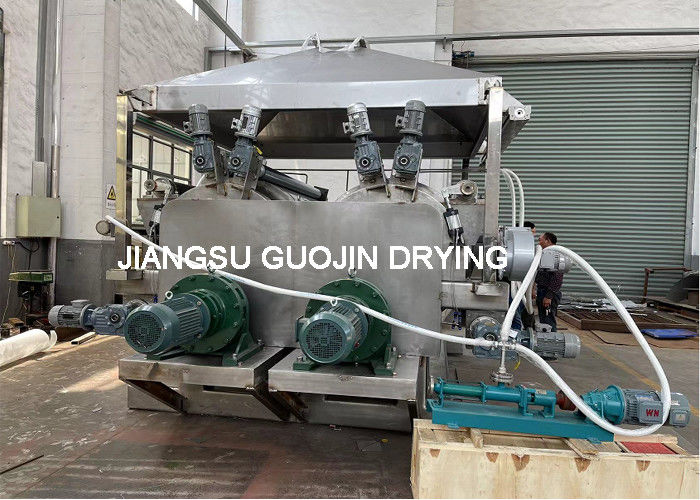 Máy sấy thùng phuy đôi thực phẩm 100-200 kg / h cho thực phẩm dạng bột ăn liền cho bé