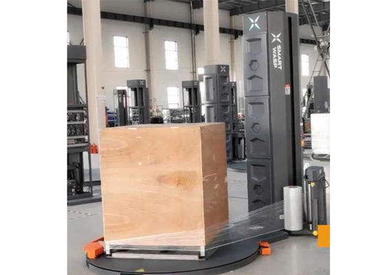 Máy đóng gói Pallet tự động với hệ thống điều khiển từ xa phim kẹp cắt